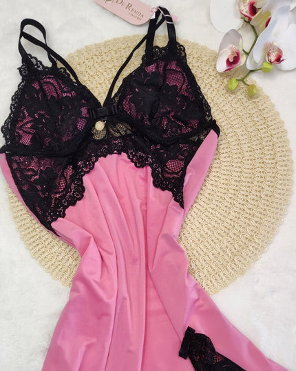 Camisola de Liganete Amanda - DE RENDA LINGERIE