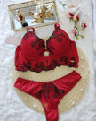 Conjunto de Lencería Lujo Bella de Tul Bordado