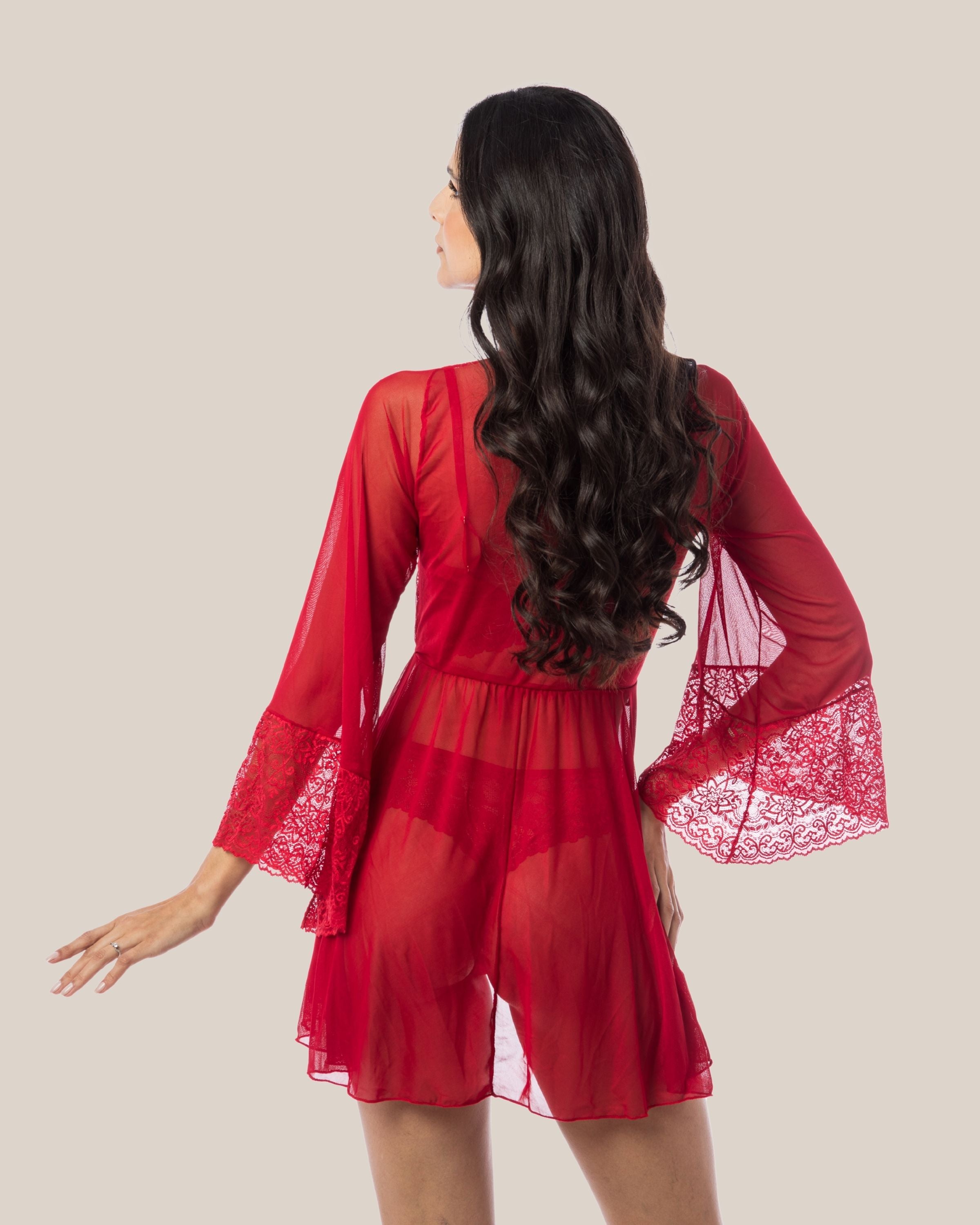 Robe Feminino Luxo Thaís em Tule e Renda Chantilly | DE RENDA