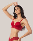 Conjunto de Lingerie Luxo Letícia com Acessórios Banhados a Ouro 24K