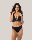 Conjunto Layla com Decote Profundo e Acessórios Banhados a Ouro 24K