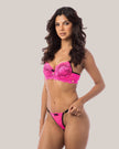 Conjunto Luxo Paty em Renda e Acessórios Banhados a Ouro 24K