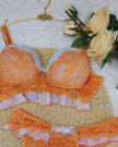 Conjunto Monique Luxo em Renda Chantilly
