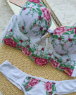 Conjunto Carol em Tule Bordado com Acessórios Banhados a Ouro 24K