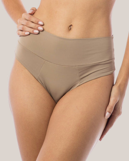 Calcinha Reforçada Luiza Cintura Alta em Microfibra Premium - DE RENDA LINGERIE