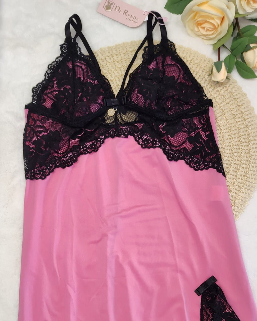 Camisola de Liganete Amanda - DE RENDA LINGERIE