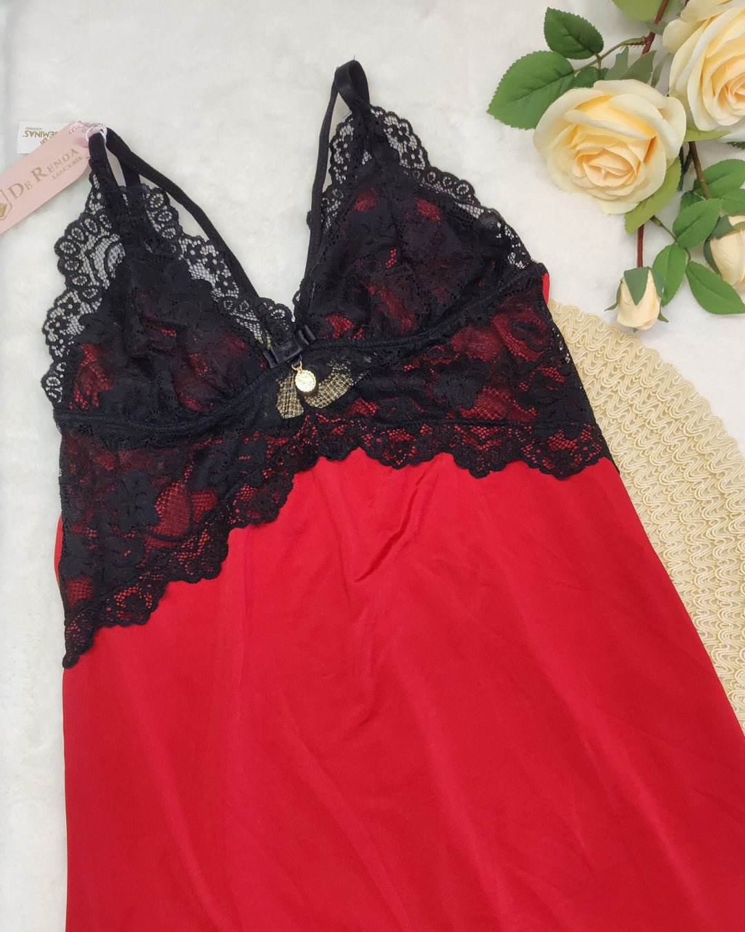 Camisola de Liganete Amanda - DE RENDA LINGERIE