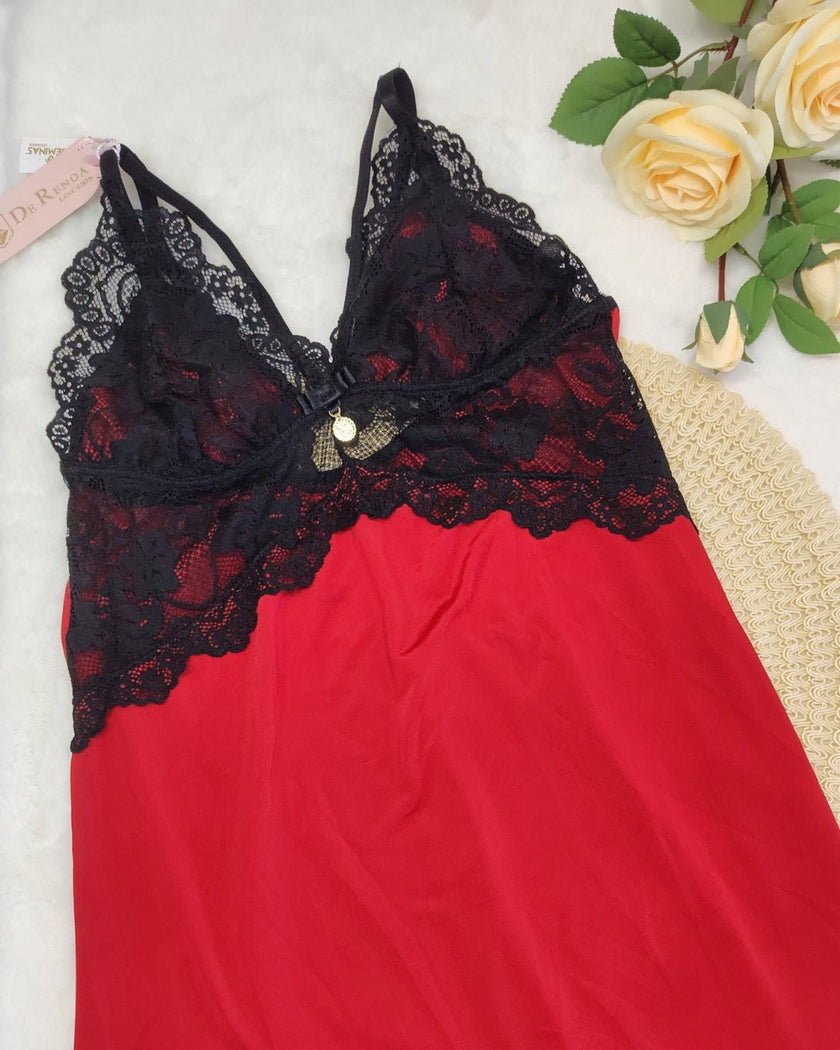 Camisola de Liganete Amanda - DE RENDA LINGERIE