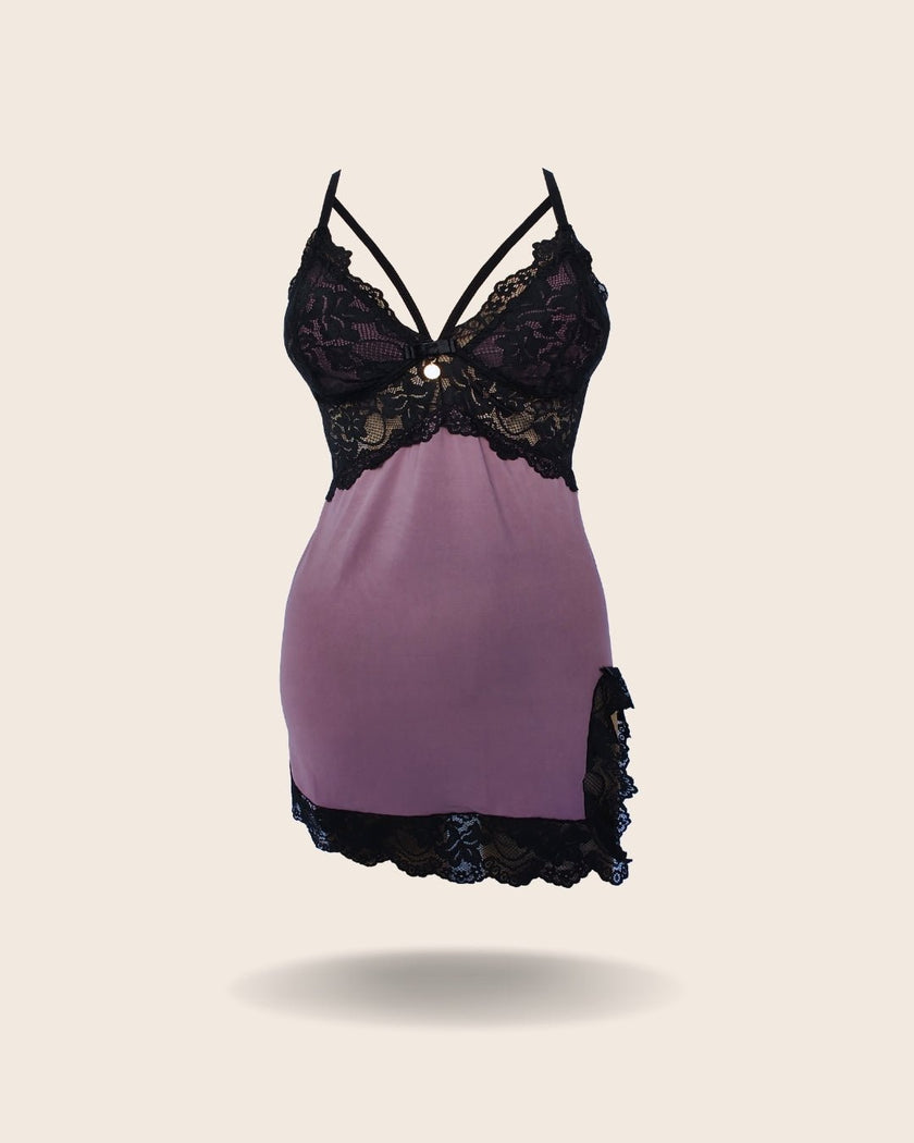 Camisola de Liganete Amanda - DE RENDA LINGERIE