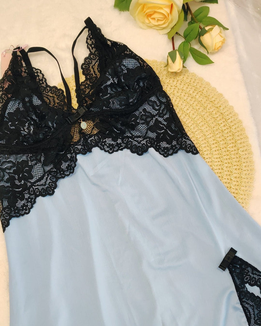 Camisola de Liganete Amanda - DE RENDA LINGERIE