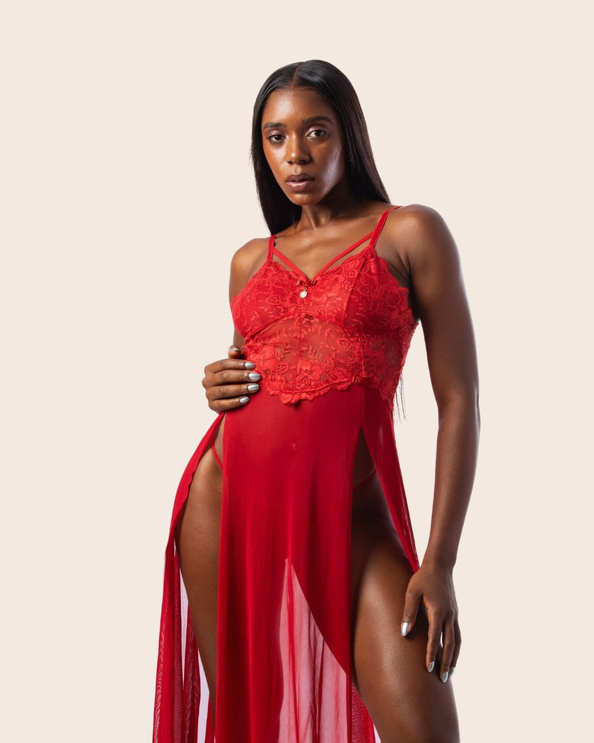 Camisola Sensual Astrid - DE RENDA LINGERIE