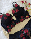 Conjunto Bela Lingerie Luxo em Tule Bordado - DE RENDA LINGERIE