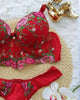 Conjunto Carol em Tule Bordado com Acessórios Banhados a Ouro 24K - DE RENDA LINGERIE