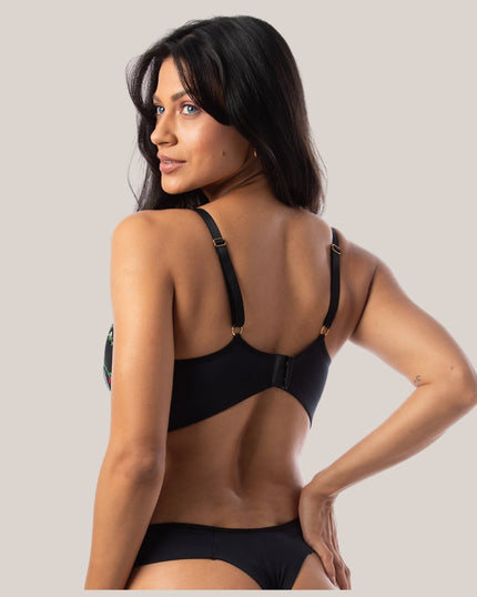 Conjunto Carol em Tule Bordado com Acessórios Banhados a Ouro 24K - DE RENDA LINGERIE