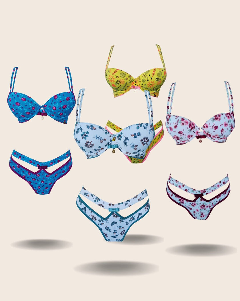 Conjunto de lingerie Flora - DE RENDA LINGERIE