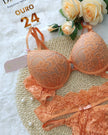 Conjunto de Lingerie Luxo Ísis em Renda - DE RENDA LINGERIE