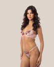 Conjunto de Lingerie Luxo Thalita em Tule Bordado - DE RENDA LINGERIE