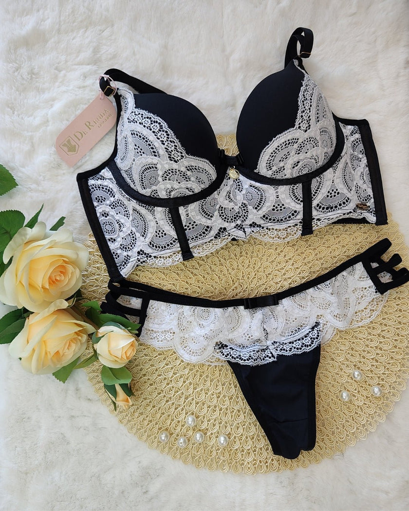 Conjunto de Lingerie Maria - DE RENDA LINGERIE