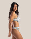 Conjunto Flora Lingerie Luxo em Microfibra Floral - DE RENDA LINGERIE
