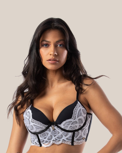 Conjunto Maria Luxo de Renda e Microfibra | DE RENDA - DE RENDA LINGERIE