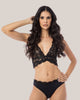 Conjunto Melissa em Renda Chantilly e Microfibra Premium | DE RENDA - DE RENDA LINGERIE
