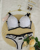 Conjunto Natália de Renda com Acessórios Banhados a Ouro 24K - DE RENDA LINGERIE