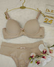 Conjunto Rachel Luxo Push-Up com Acessórios Banhados a Ouro 24K - DE RENDA LINGERIE