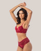 Conjunto Rebeca em Renda Premium com Ouro 24K | DE RENDA - DE RENDA LINGERIE
