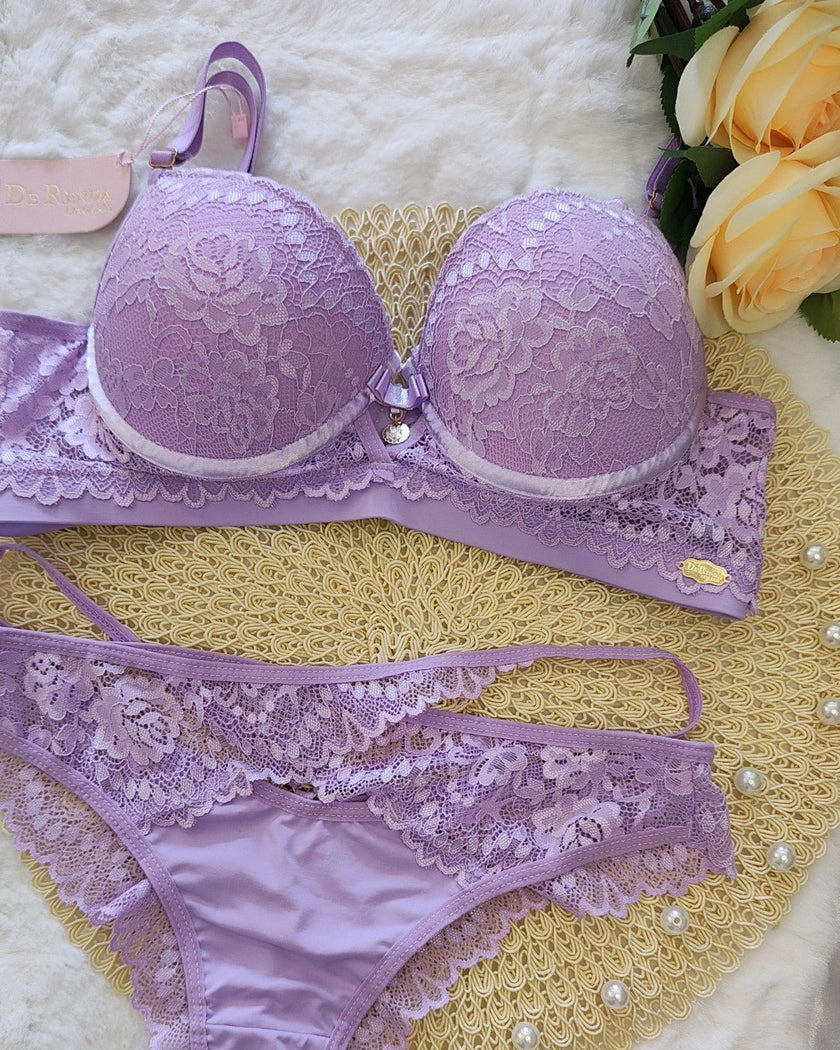 Conjunto Soraia de Renda e Acessórios Banhados a Ouro 24K - DE RENDA LINGERIE