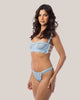 Conjunto Tainá em Renda Chantilly e Acessórios Banhados a Ouro 24K - DE RENDA LINGERIE