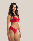 Conjunto Bárbara Lingerie Luxo com Acessórios Banhados a Ouro 24K