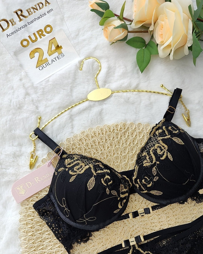 Lingerie Bordada Catarina - DE RENDA LINGERIE