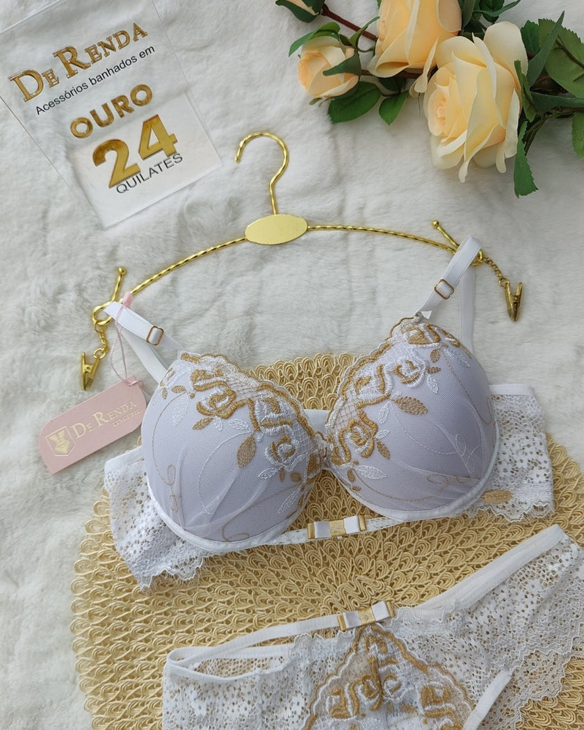 Lingerie Bordada Catarina - DE RENDA LINGERIE