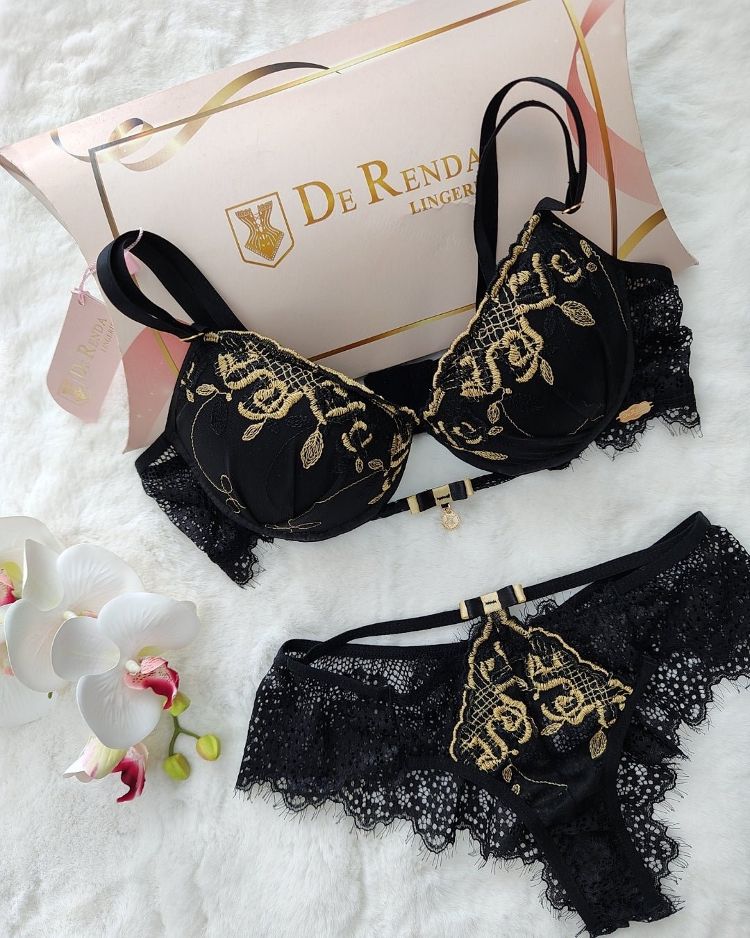 Lingerie Bordada Catarina - DE RENDA LINGERIE