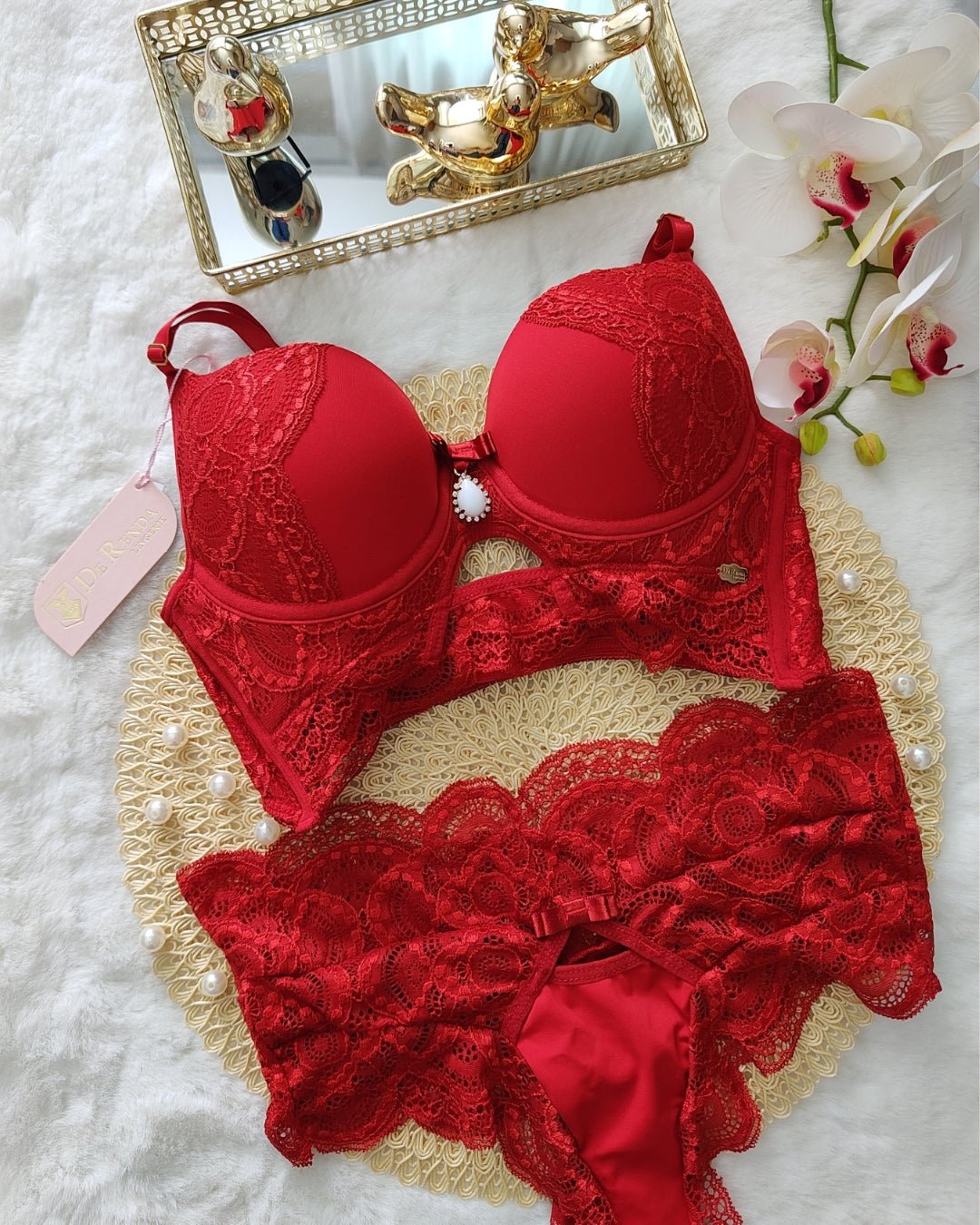Lingerie de Luxo Rebeca - DE RENDA LINGERIE