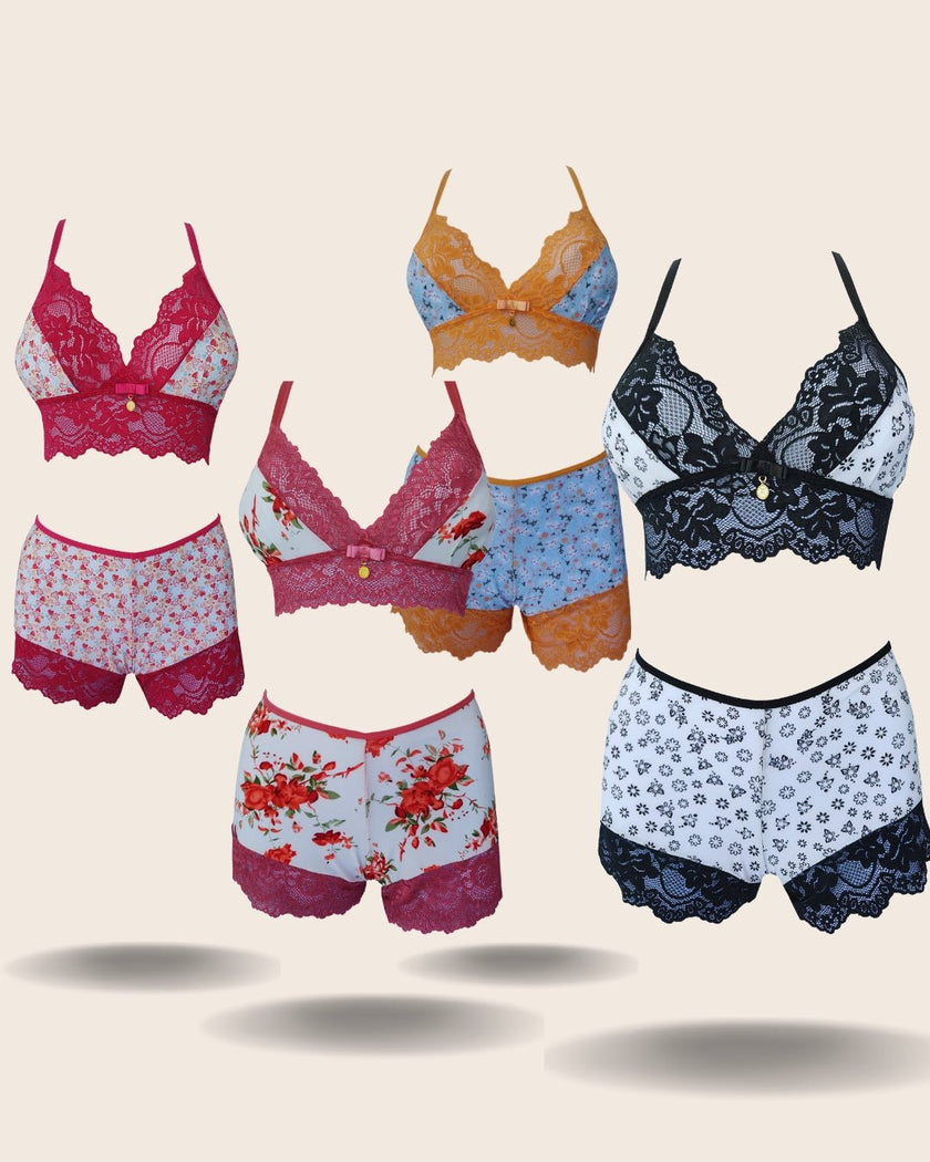 Mini Short Doll Larissa - DE RENDA LINGERIE