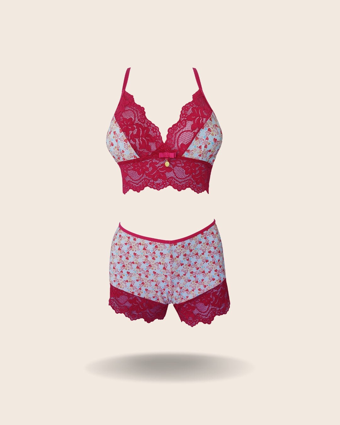 Mini Short Doll Larissa - DE RENDA LINGERIE
