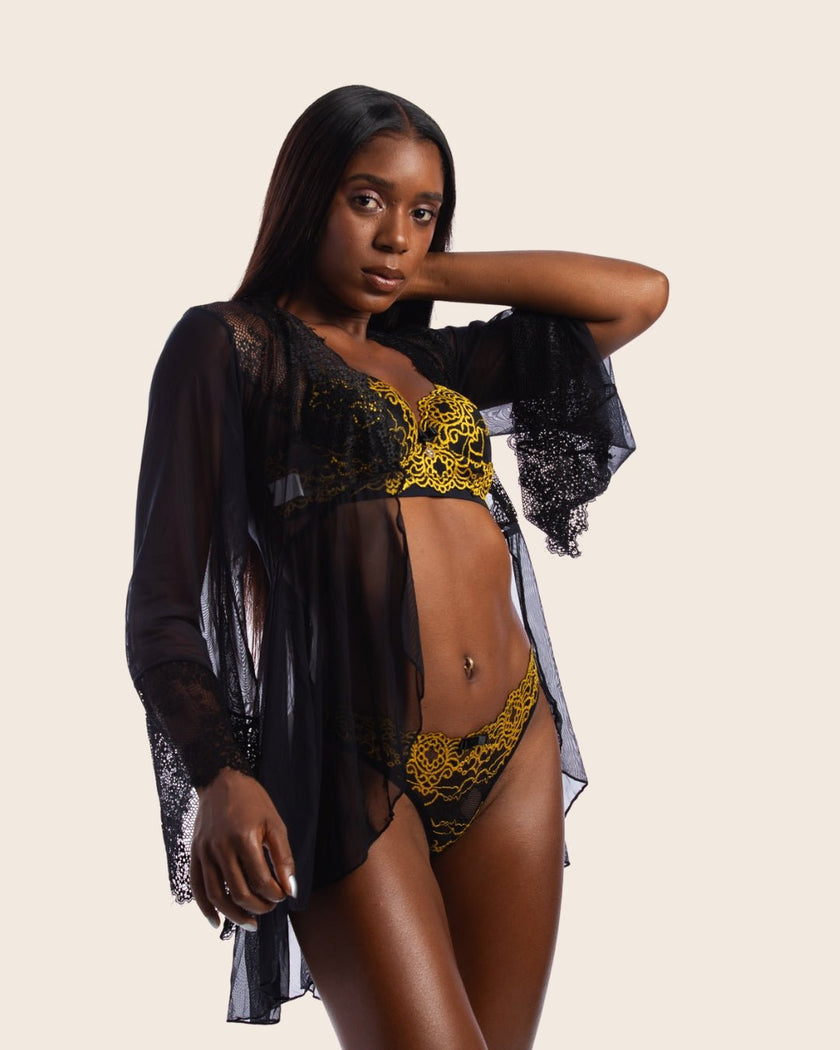 Robe de Renda e Tule Thaís - DE RENDA LINGERIE